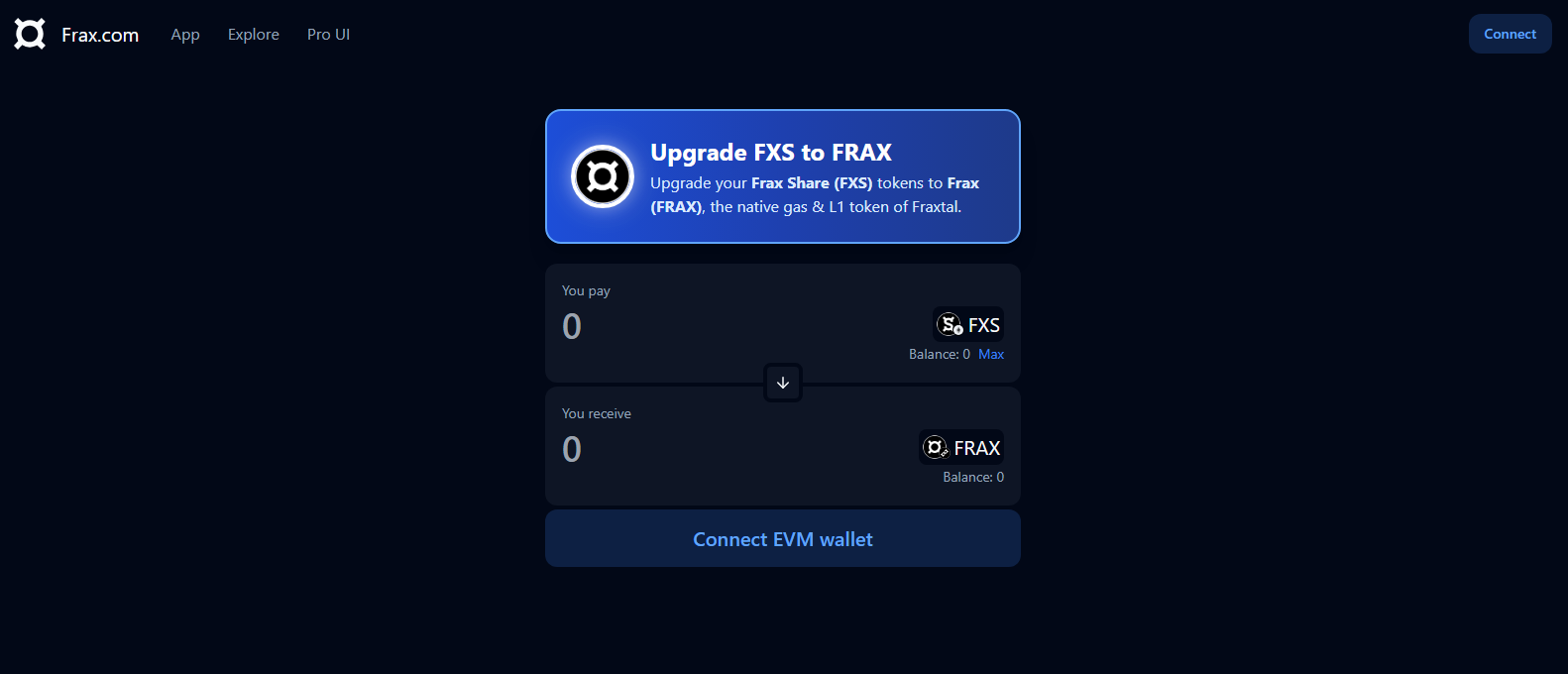 FraxSwap Interface